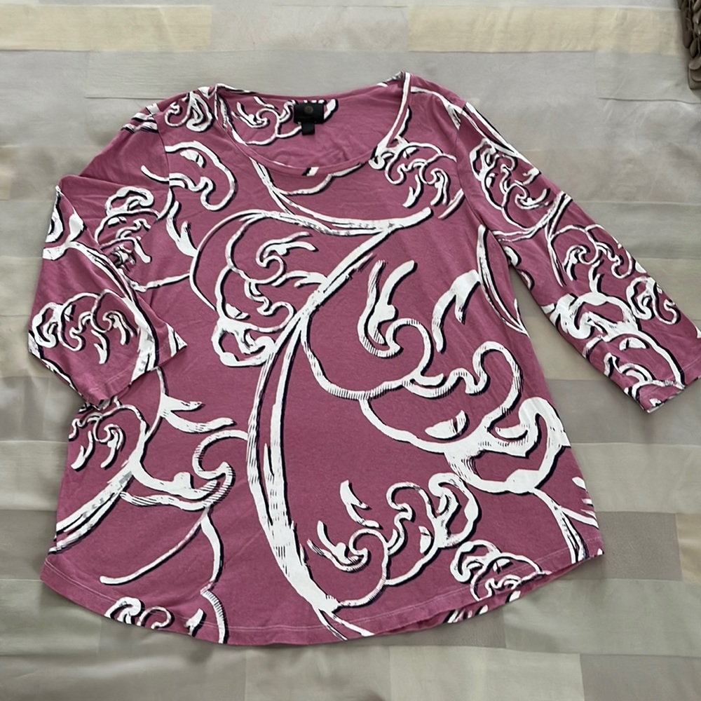 JM Collection printed Top